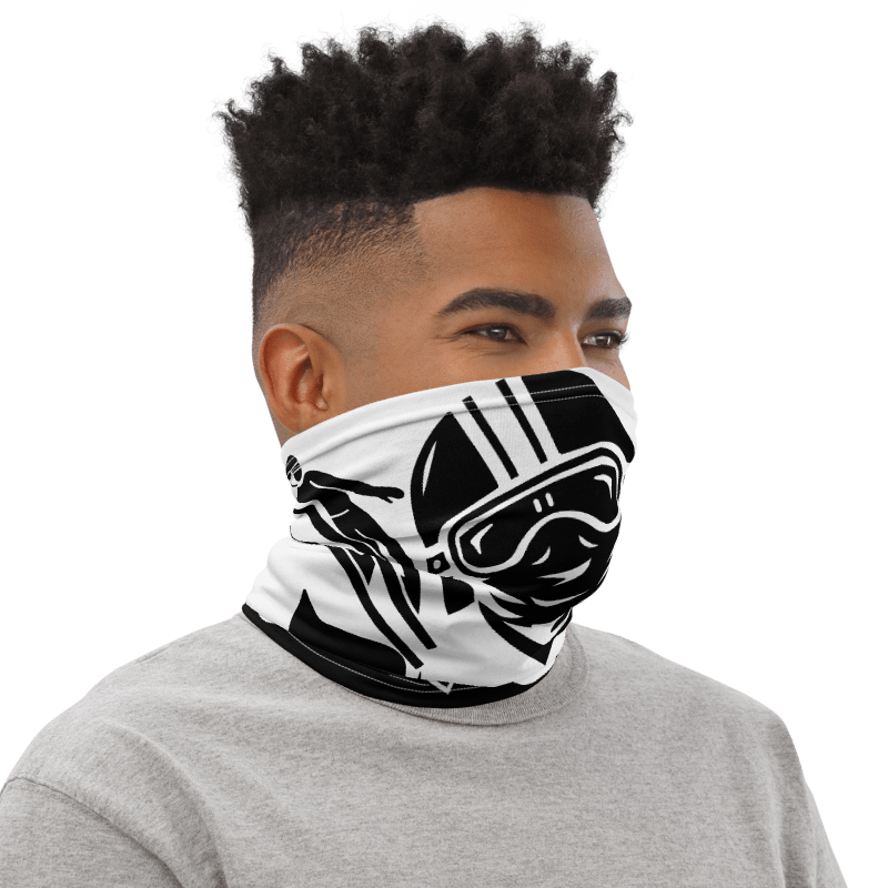 Neck Gaiter - Black/White