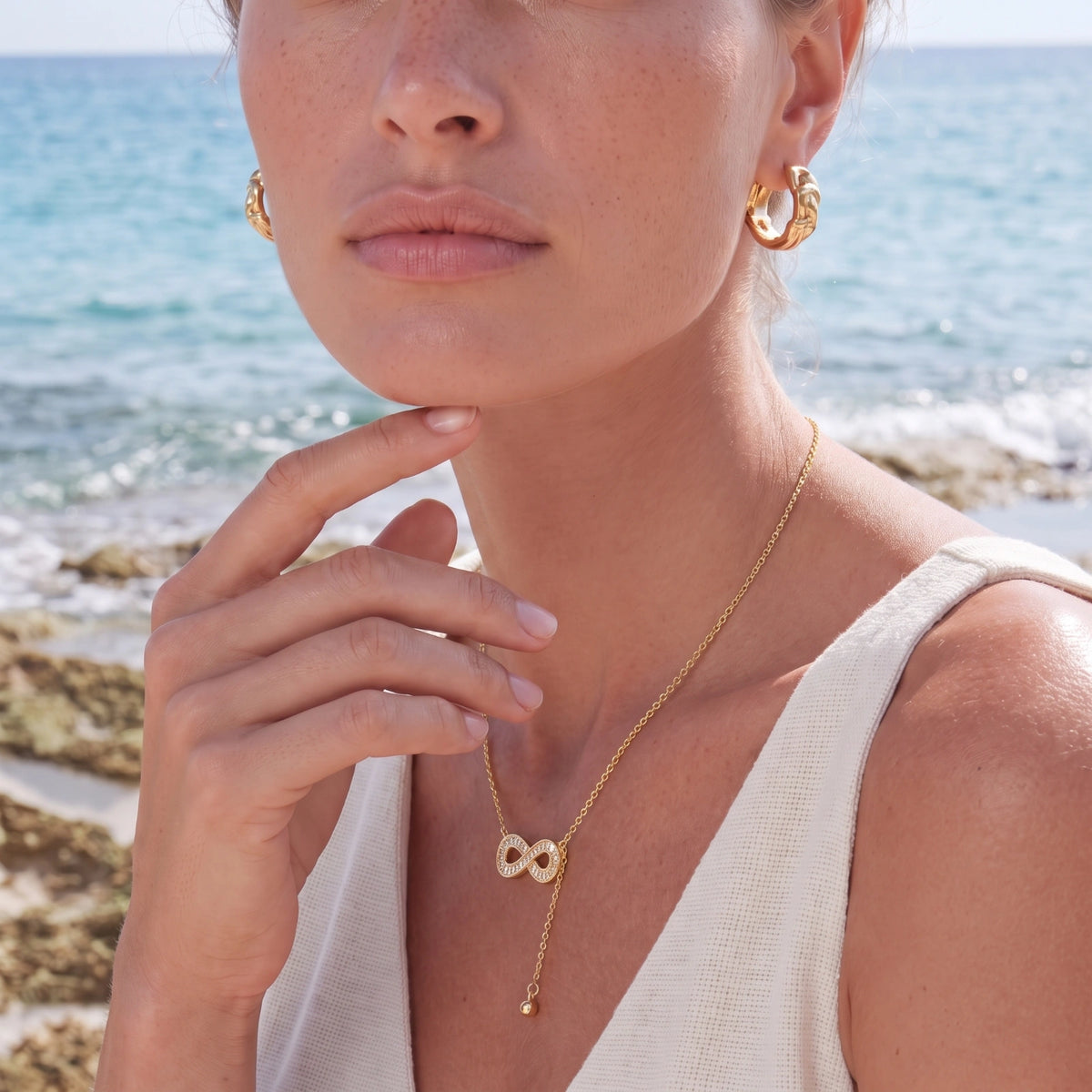 Infinity Sparkle Necklace | Zografski